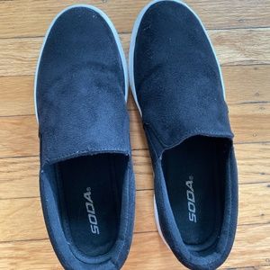 Black Soda Slip-On Shoes